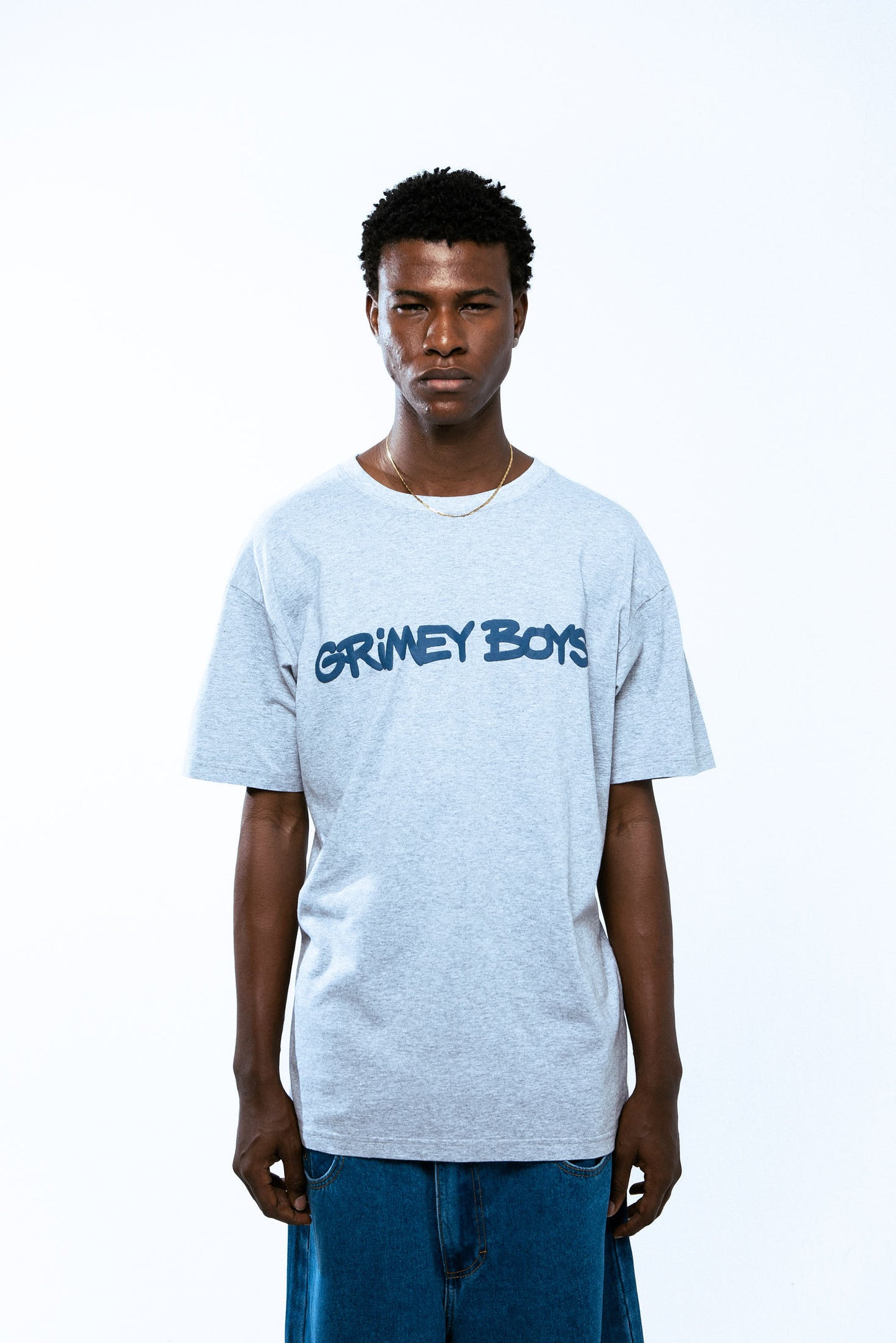 GRIMEY BOYS REGULAR TEE DARK SPORT GREY