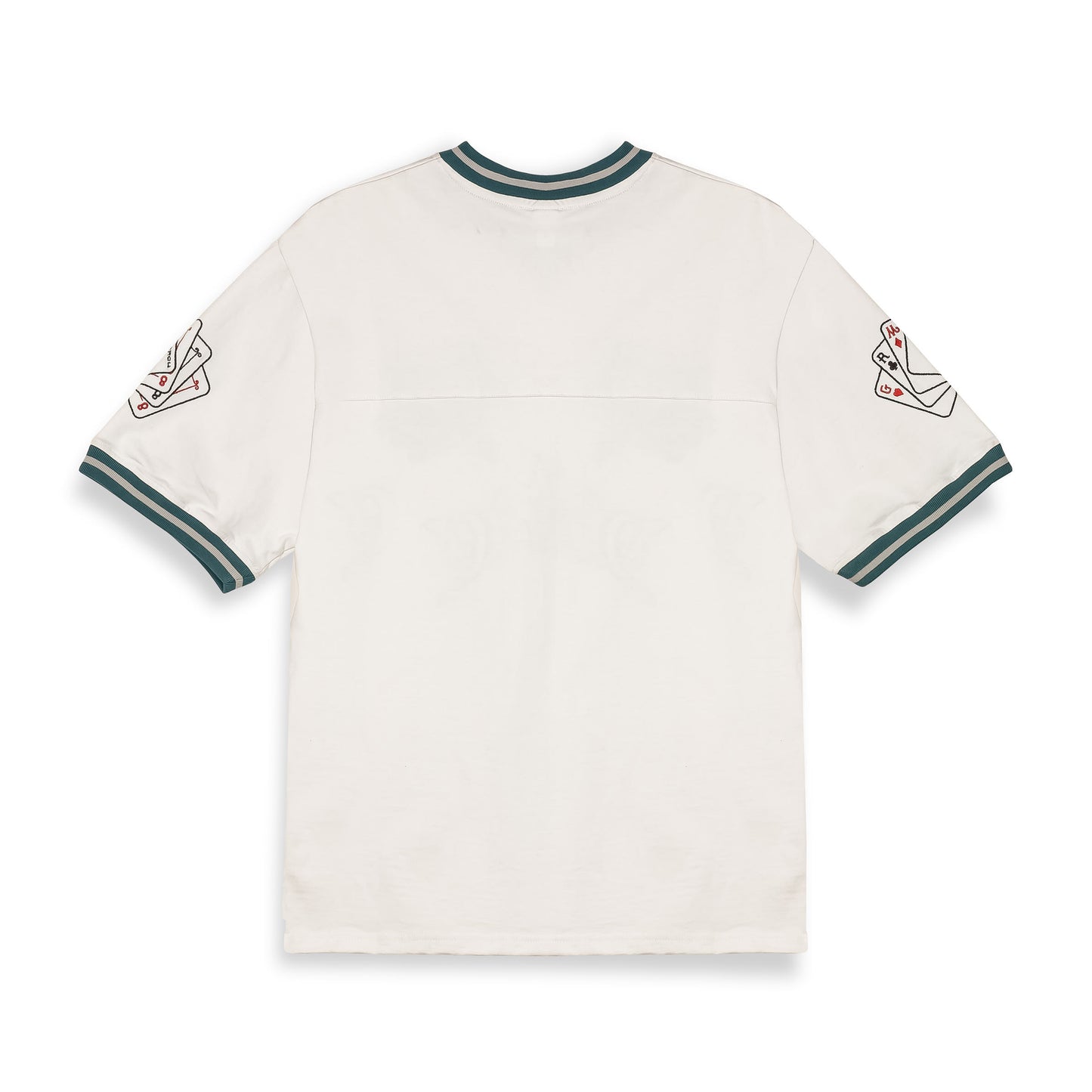 DEEPER V NECK OVERSIZE TEE OFF WHITE