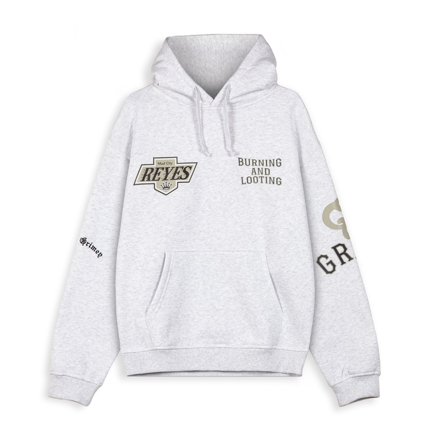 CAUSING PANIC VINTAGE HOODIE SPORT GREY