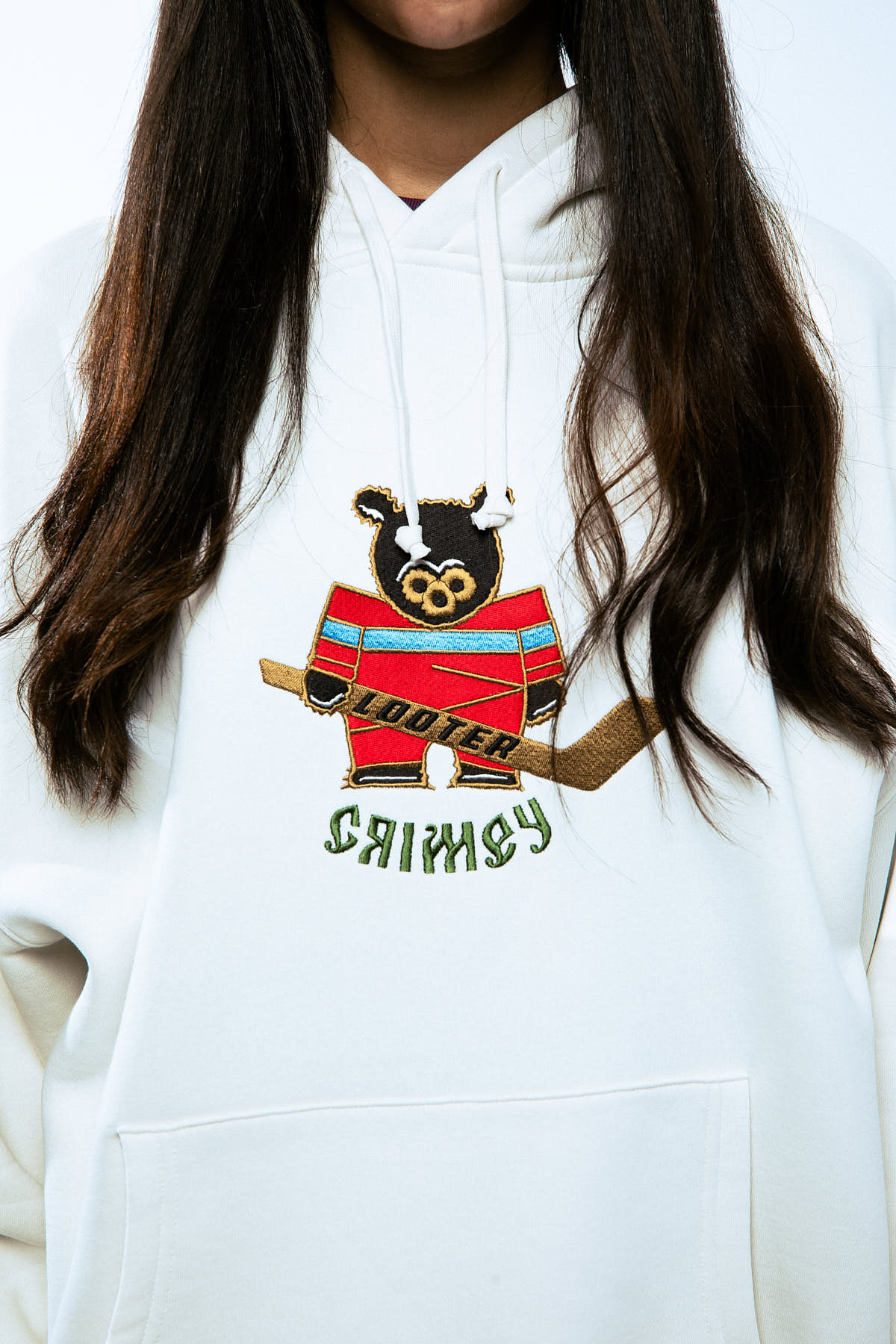 THE LOWER DEPTHS VINTAGE HOODIE OFF WHITE