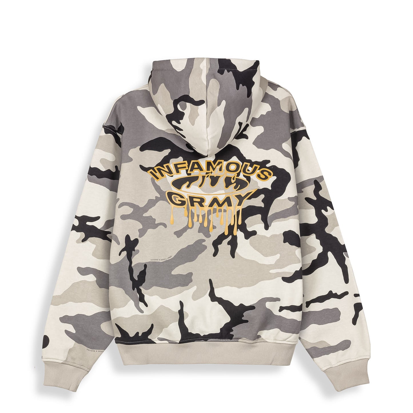 FOLLOW THE DOLLAR CAMO VINTAGE HOODIE WHITE CAMO