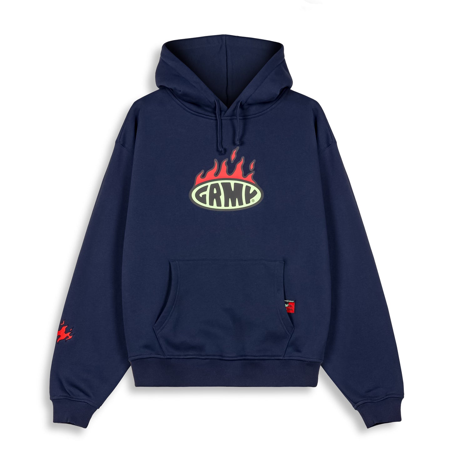 SCRATCHING MEMORIES VINTAGE HOODIE NAVY