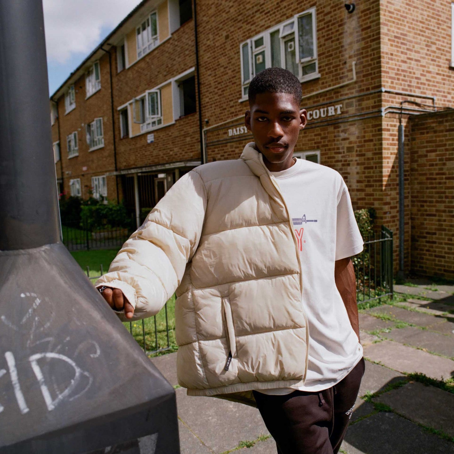 BACK AT YOU PUFFER JACKET CREAM