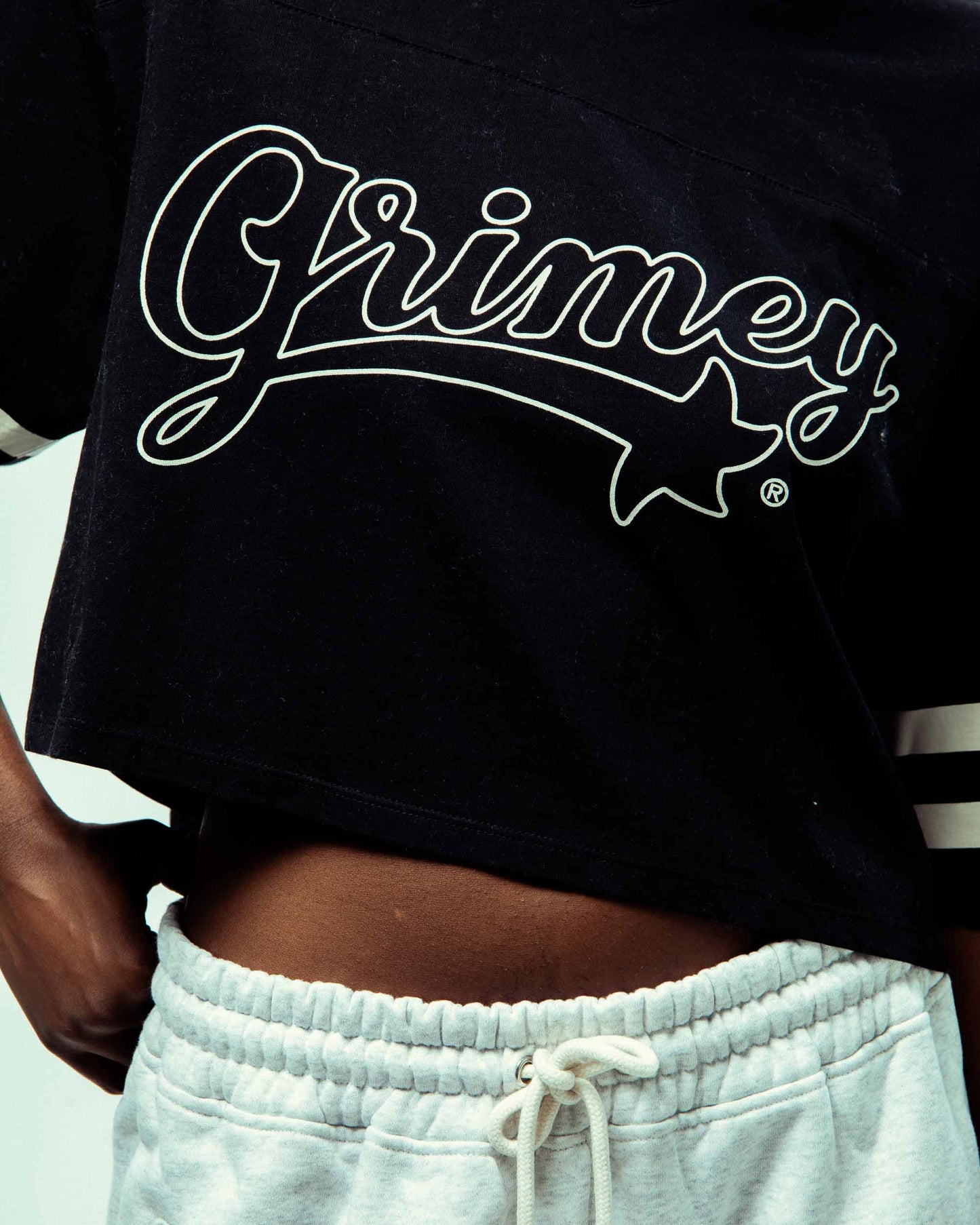 MADRID GIRL CROP FOOTBALL JERSEY BLACK