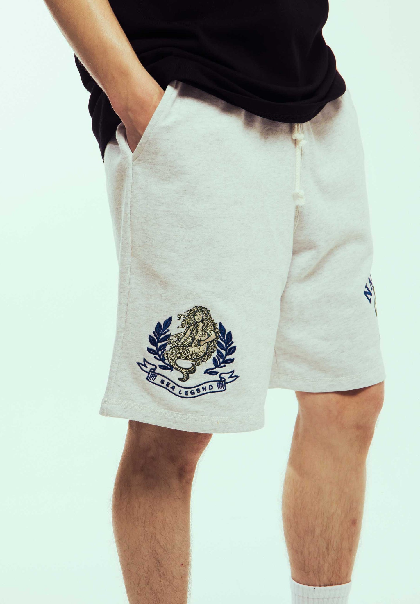 MIGHTY HARMONIST NAUTICA X GRMY SWEATSHORTS SPORT GREY