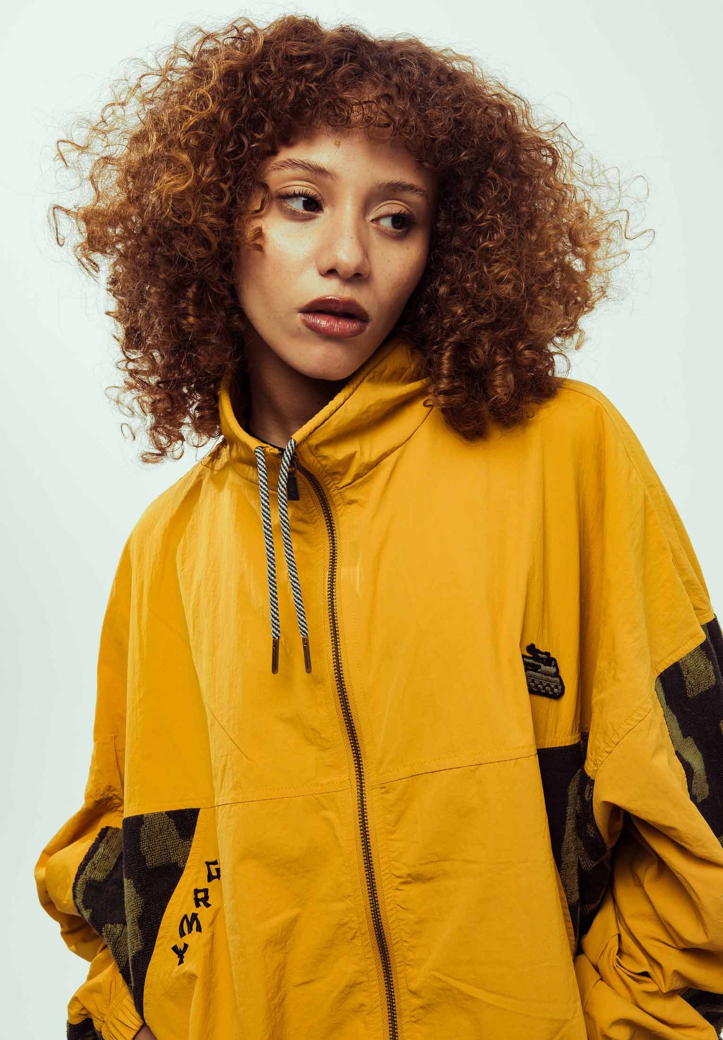 LUCKY DRAGON TRACK JACKET MUSTARD