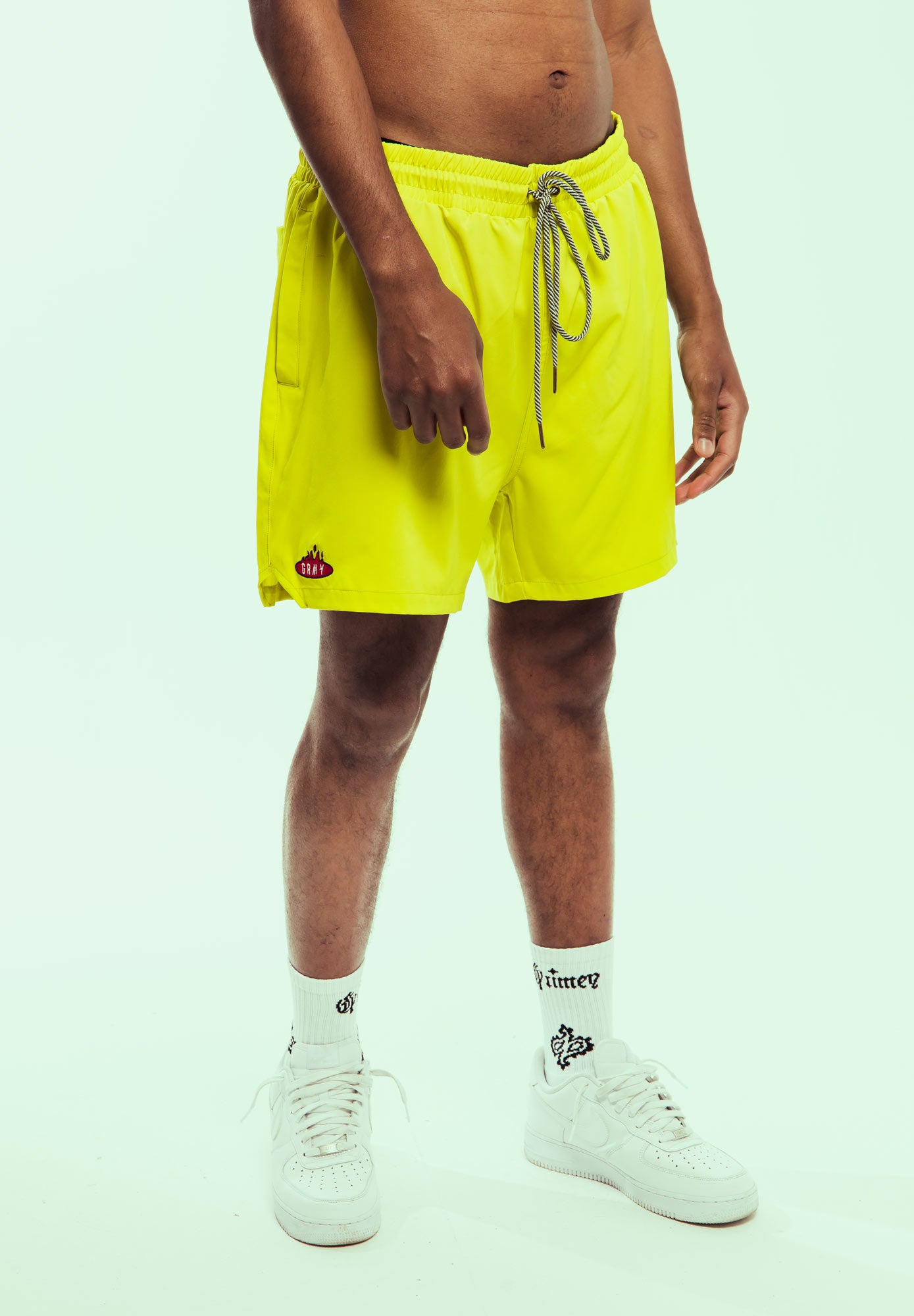 BURN IN FLAMES SWIMMING SHORT LIME