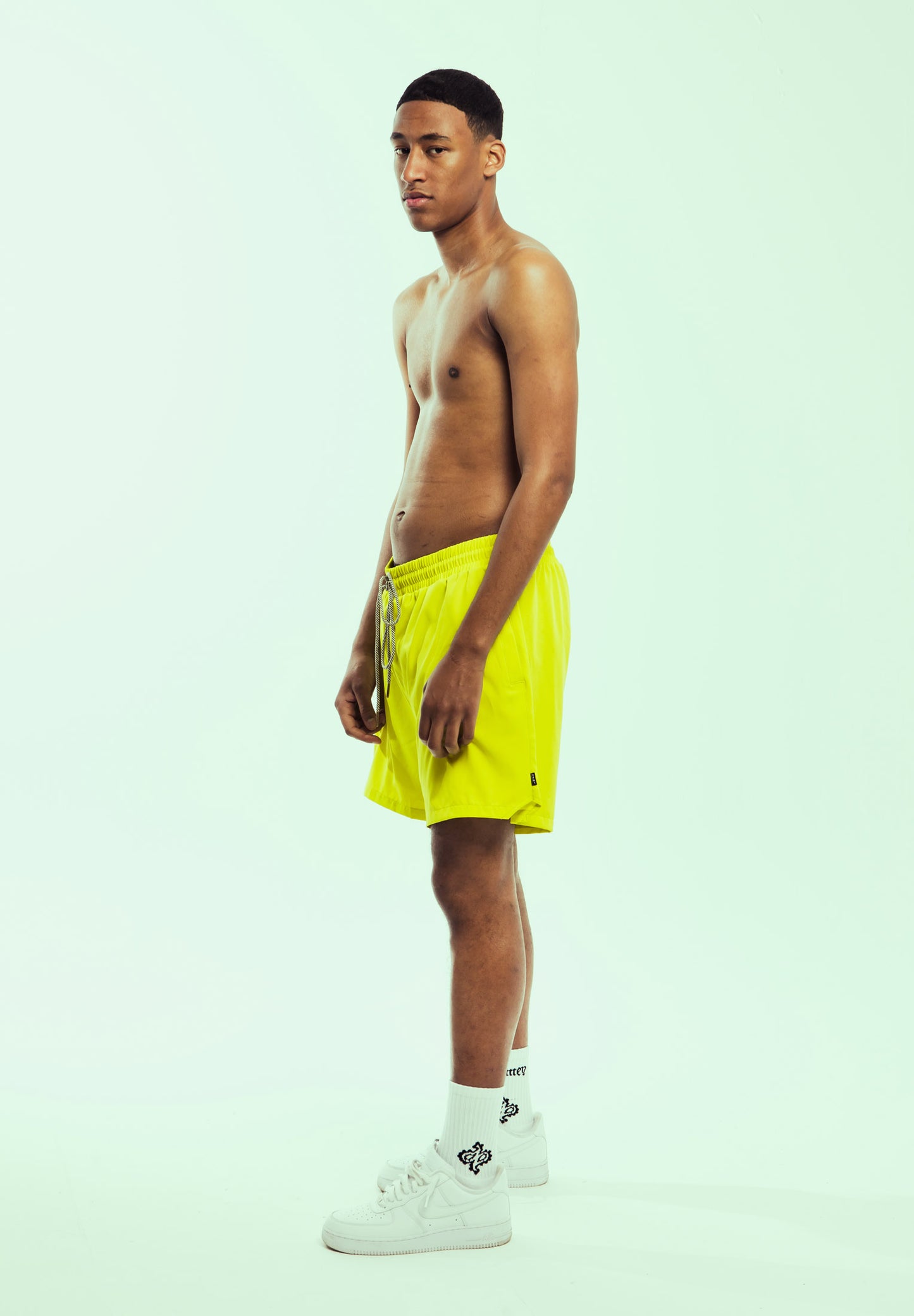 BURN IN FLAMES SWIMMING SHORT LIME