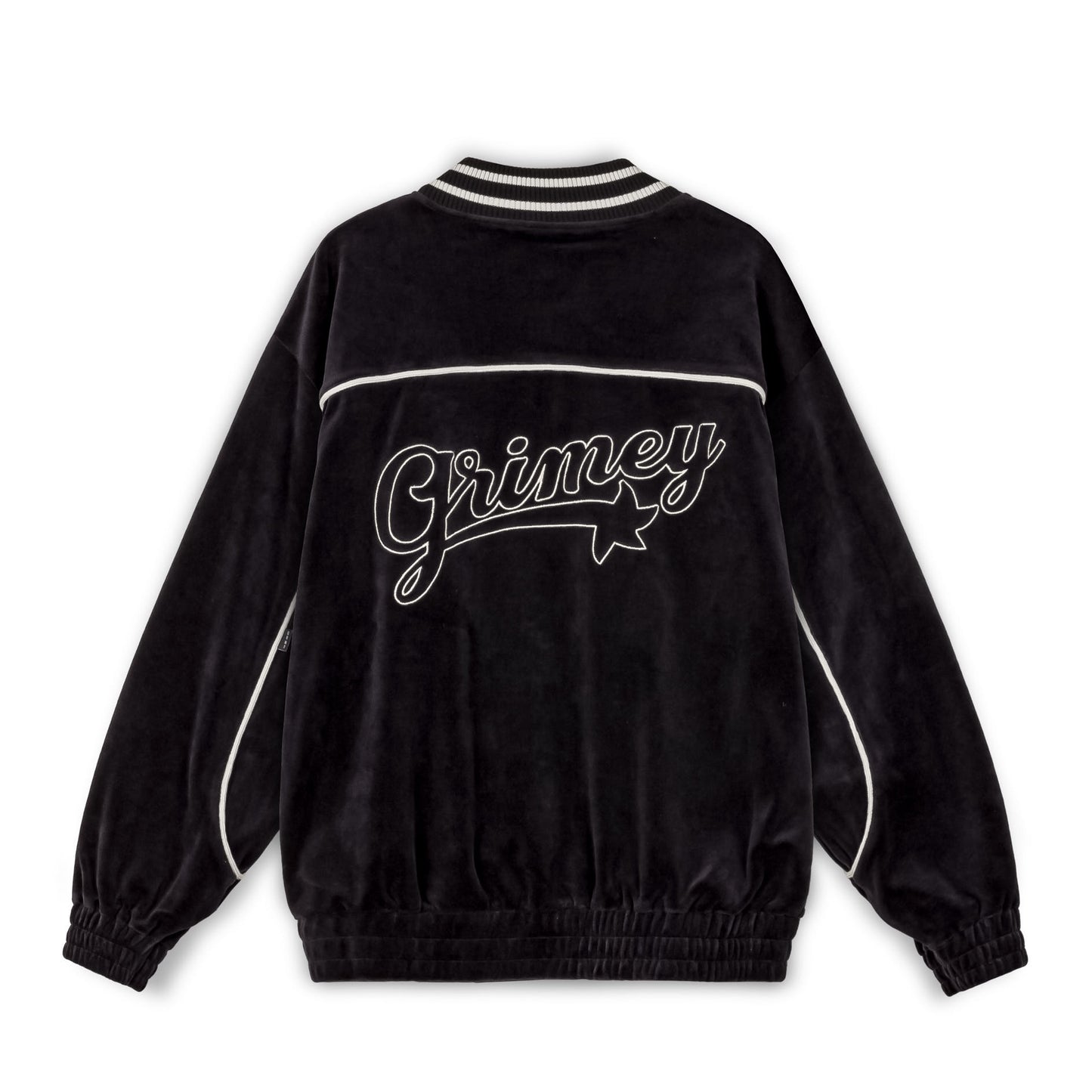 MADRID VELVET TRACK JACKET BLACK