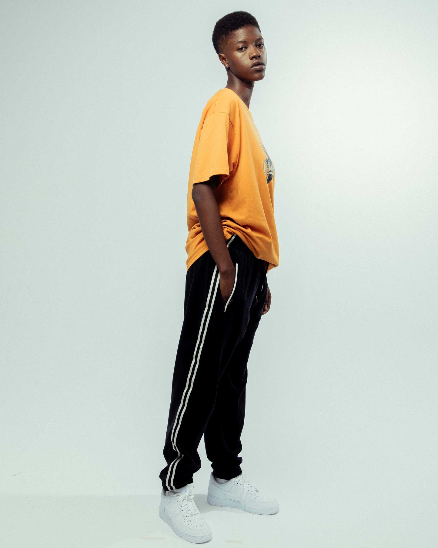 MADRID VELVET TRACK PANTS BLACK