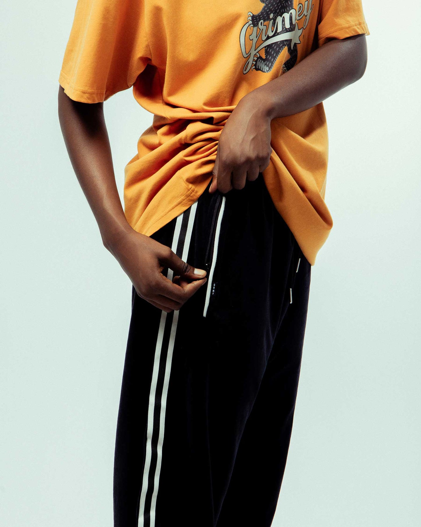 MADRID VELVET TRACK PANTS BLACK