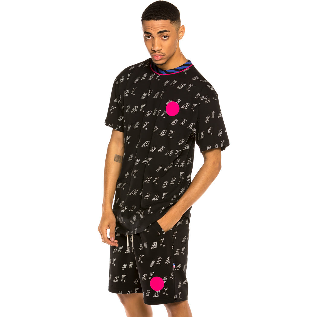 GRIMEY URMAH DOJO ALL OVER PRINT TEE BLACK