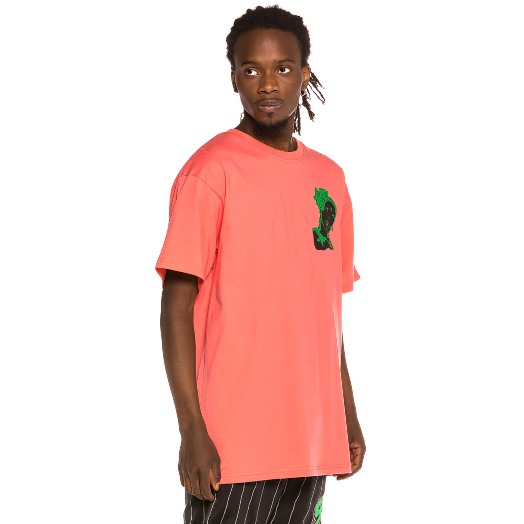 GRIMEY GRIMEY BITTER CROP TEE CORAL