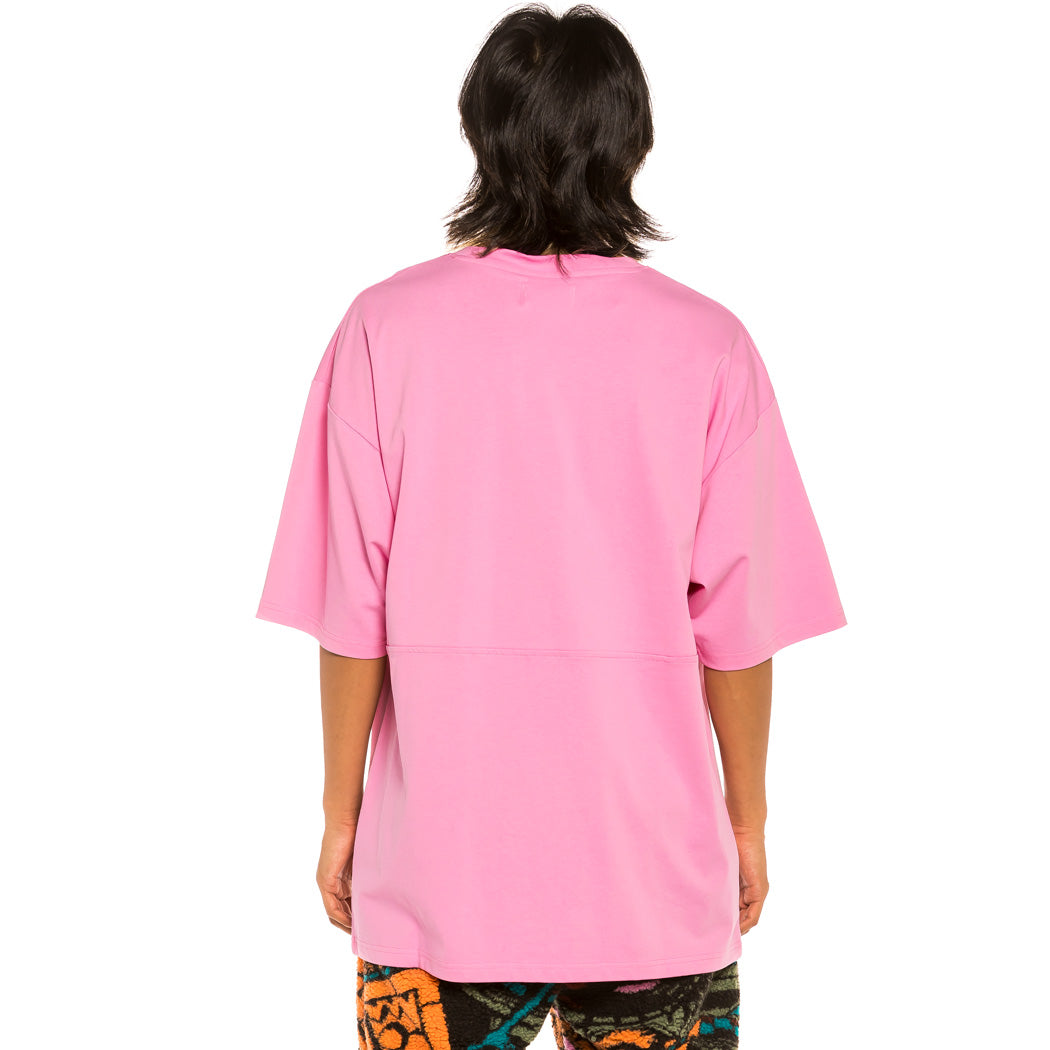 GRIMEY SPACE LADY HEAVY WEIGHT TEE PINK