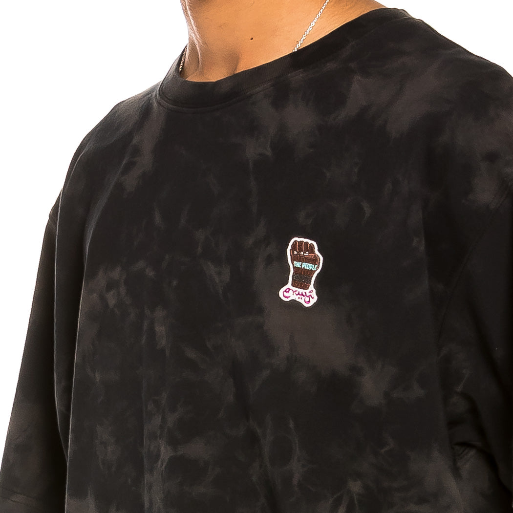 GRIMEY DAY DREAMER BLEACHED TEE BLEACHED BLACK