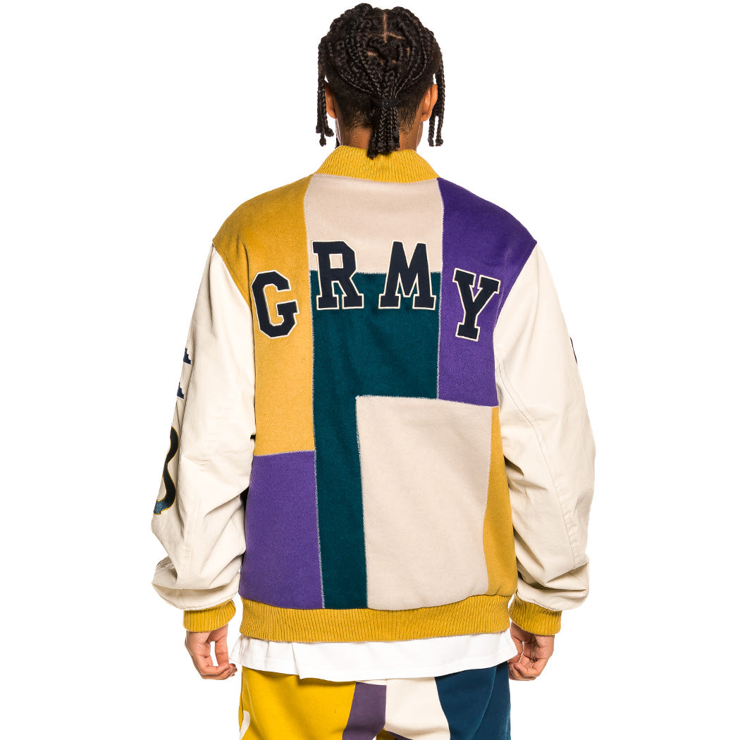 GRIMEY SINGGANG JUNCTION WOOL BASEBALL JACKET NAVY