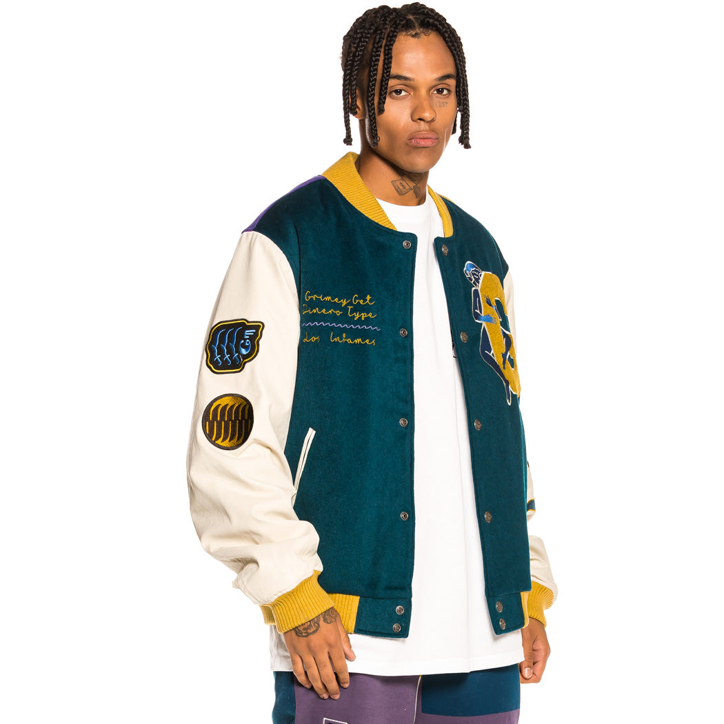 GRIMEY SINGGANG JUNCTION WOOL BASEBALL JACKET NAVY