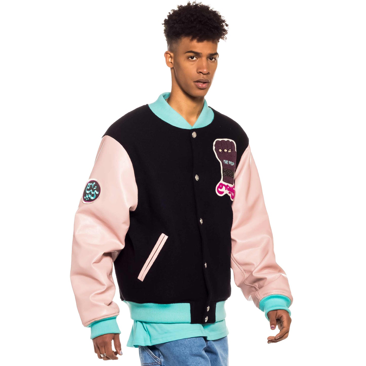 GRIMEY DAY DREAMER WOOL BASEBALL JACKET BLACK