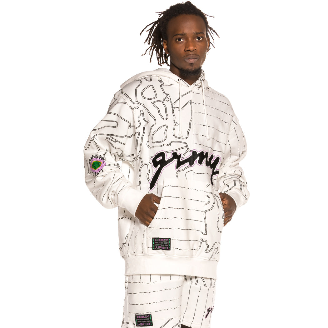 GRIMEY STRANGE FRUIT GRMY HOODIE WHITE