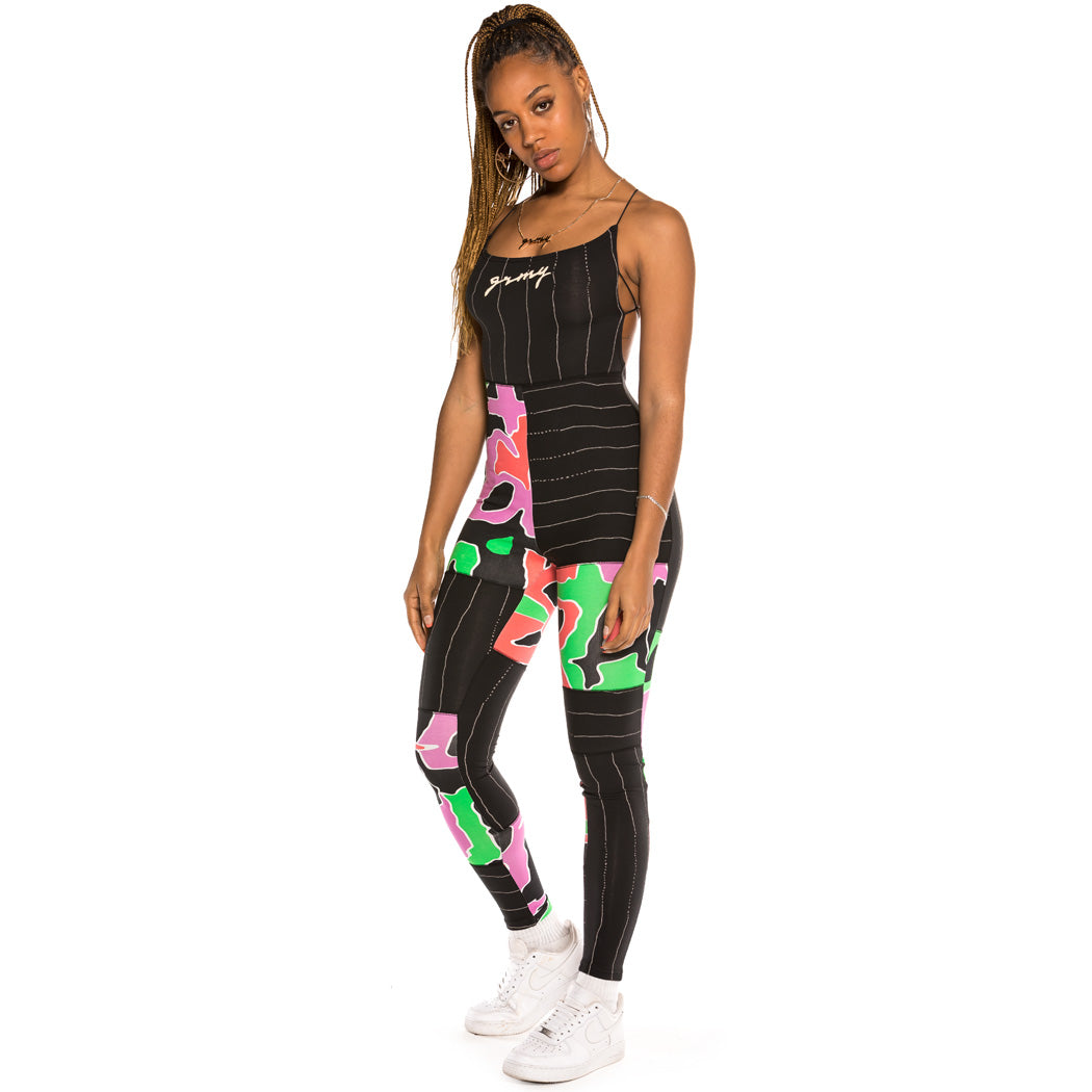 GRIMEY STRANGE FRUIT ALL OVER PRINT JUMPSUIIT BLACK