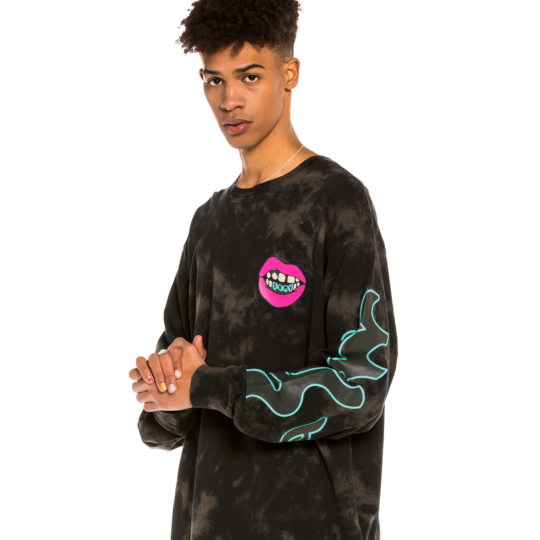 GRIMEY DAY DREAMER LONG SLEEVE TEE WHITE
