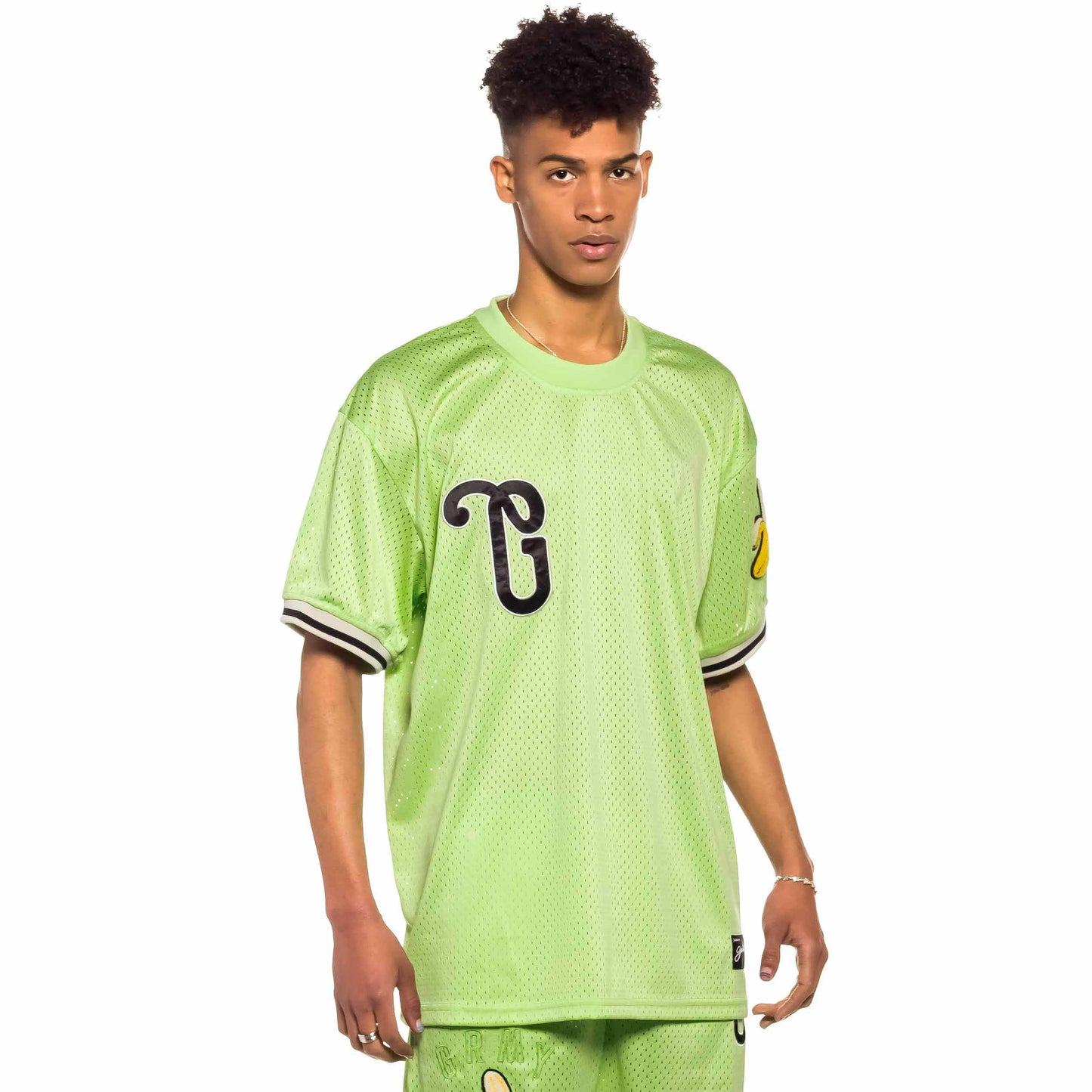 GRIMEY JUNGLE PUNCH MESH TEE GREEN