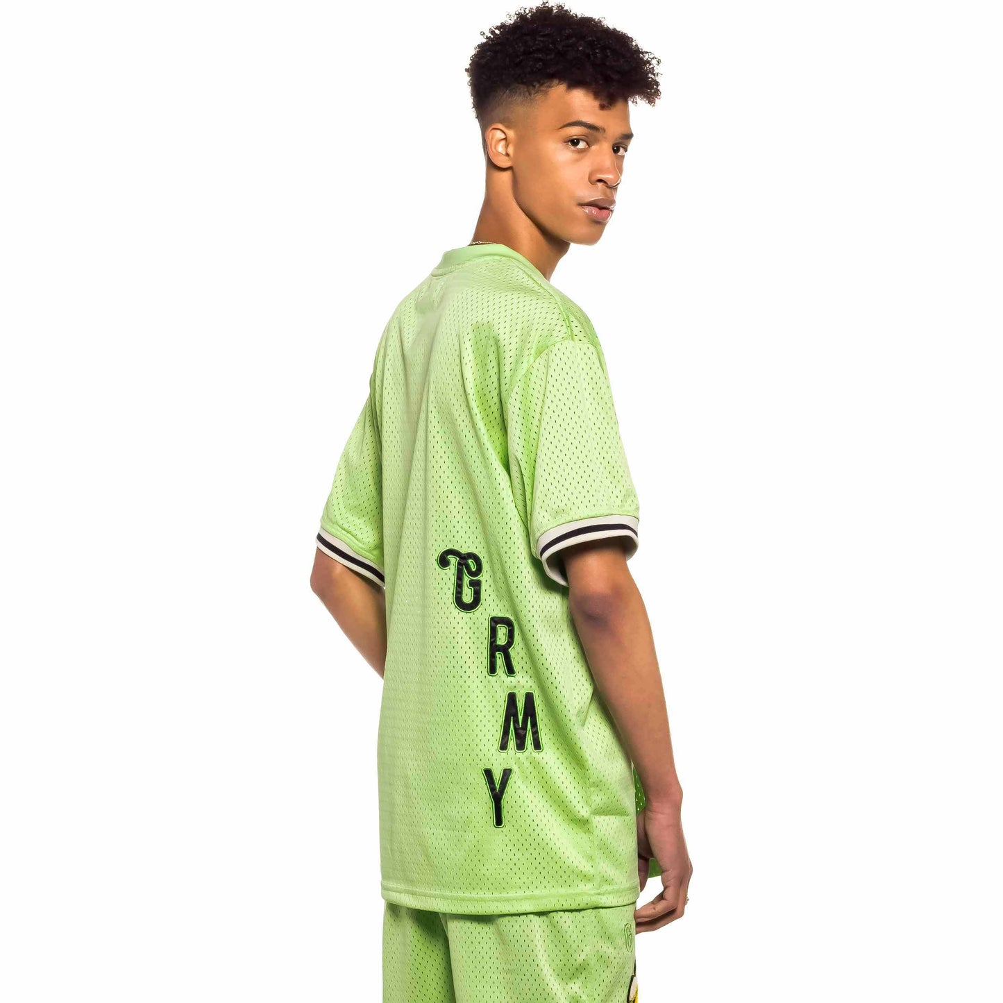 GRIMEY JUNGLE PUNCH MESH TEE GREEN