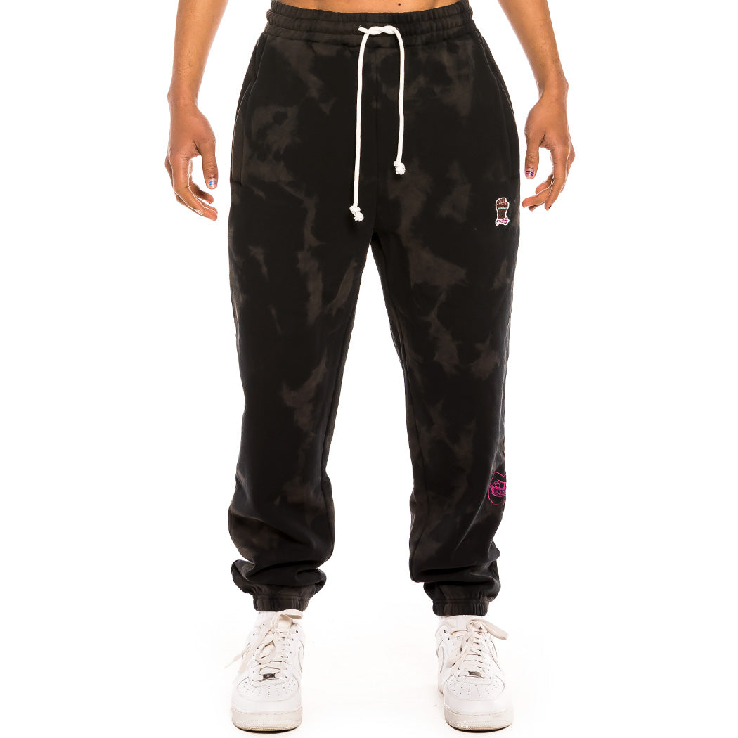 GRIMEY DAY DREAMER BLEACHED SWEATPANTS BLEACHED BLACK