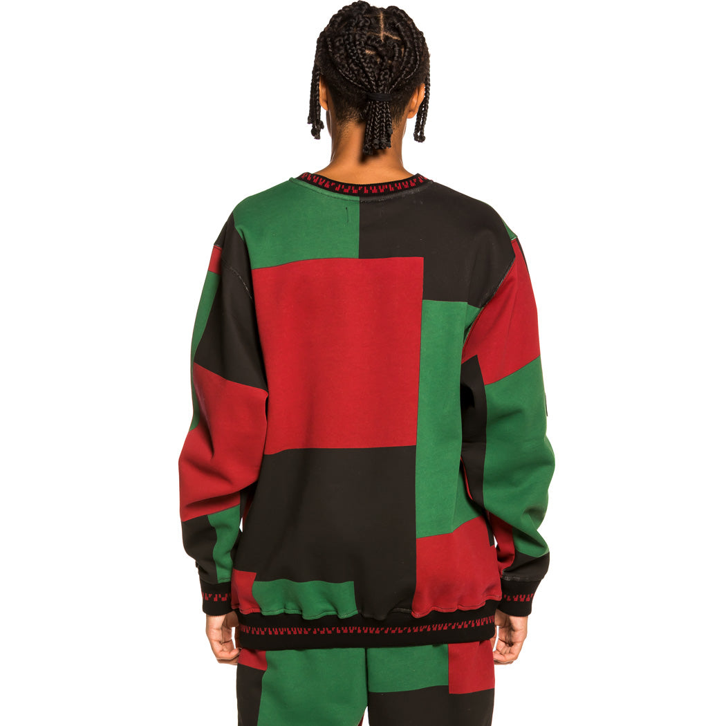 GRIMEY SINGGANG JUNCTION ALL OVER PRINT CREWNECK RED