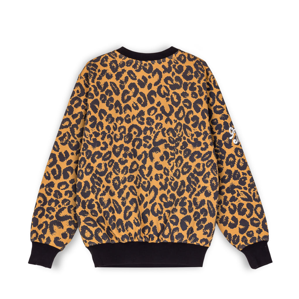GRIMEY WESTBOUND ALL OVER PRINT CREWNECK LEOPARD