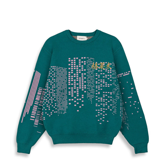 ROYAL PAW KNIT SWEATER GREEN