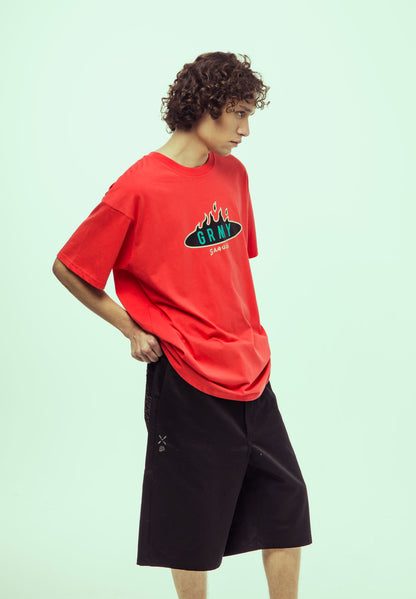 BURN IN FLAMES REGULAR TEE RED