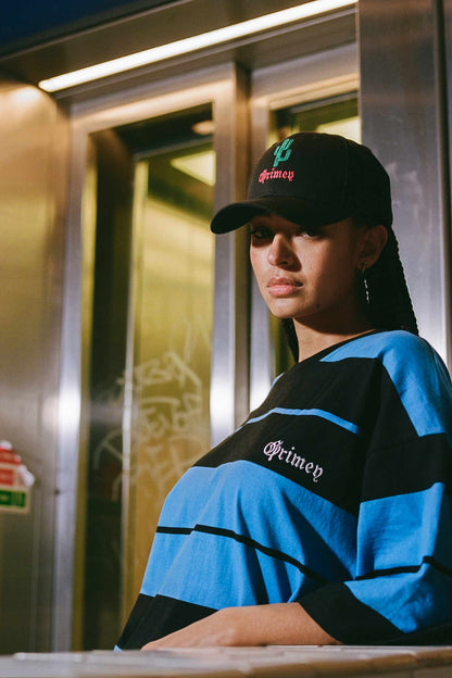 CAUSING PANIC OVERSIZED TEE BLUE