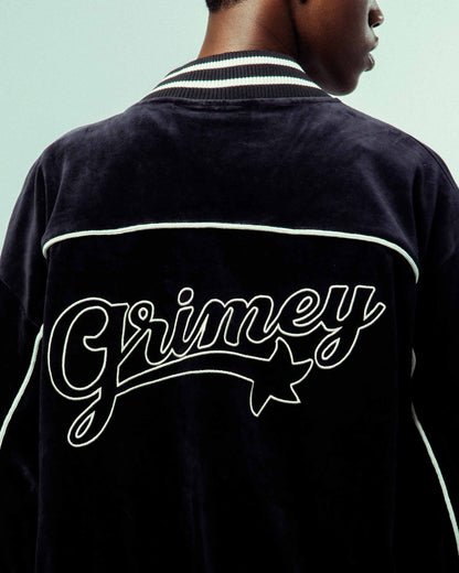MADRID VELVET TRACK JACKET BLACK