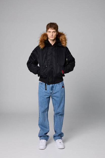 THE PLANET N-2B FLIGHT JACKET BLACK
