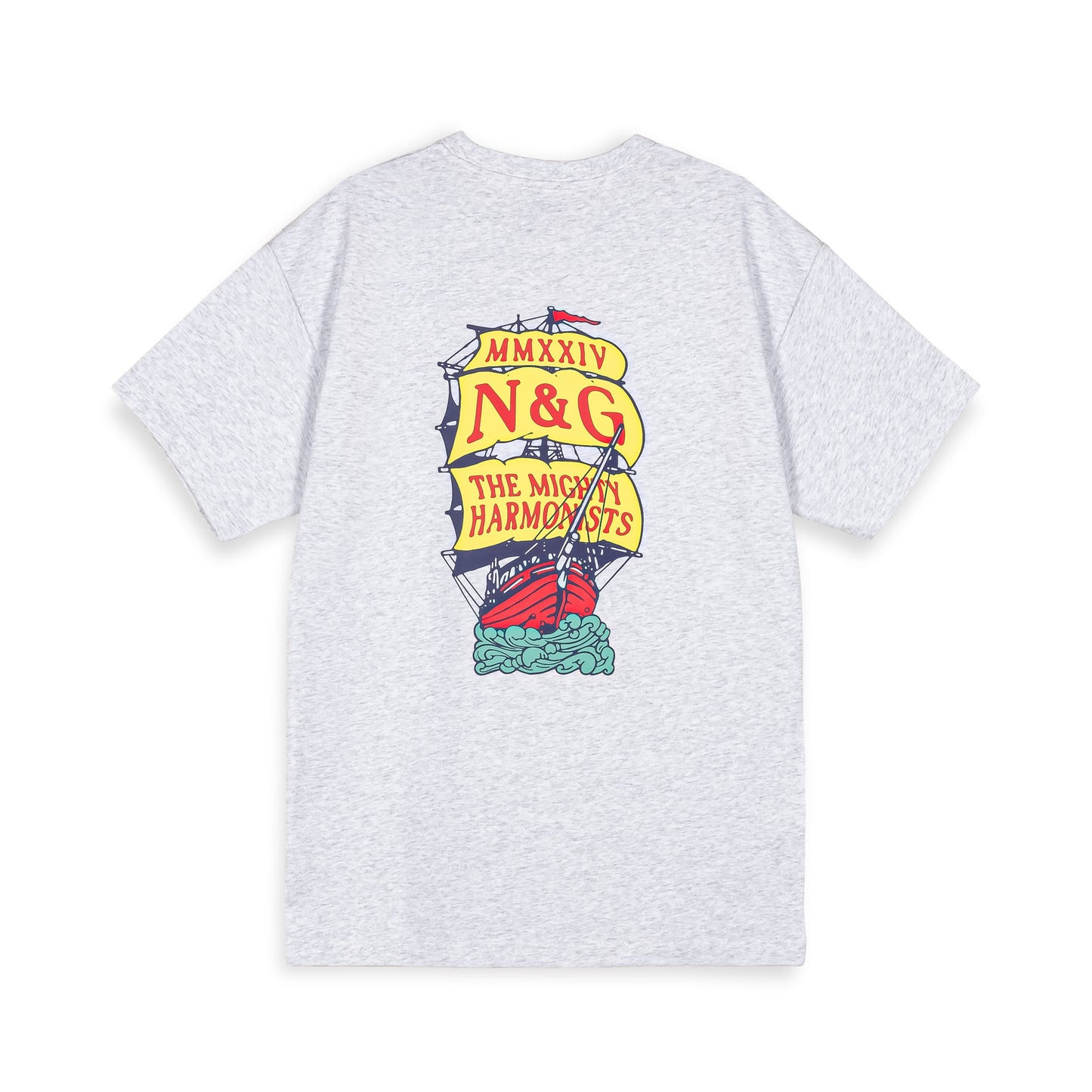 MIGHTY HARMONIST NAUTICA X GRMY REGULAR TEE SPORT GREY