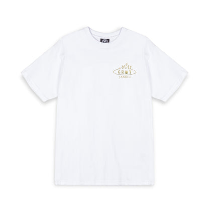 BURN IN FLAMES THE ANVIL REGULAR TEE WHITE