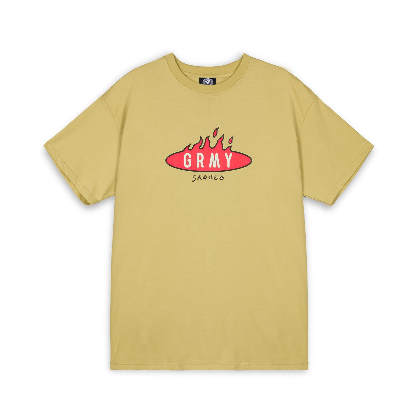 BURN IN FLAMES REGULAR TEE KHAKI