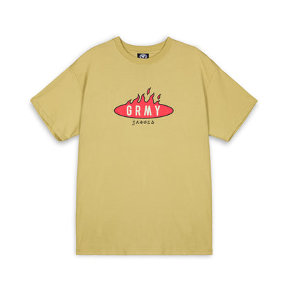BURN IN FLAMES REGULAR TEE KHAKI