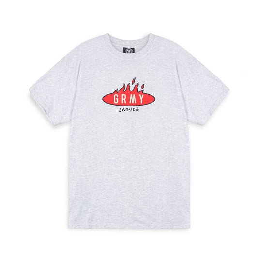 BURN IN FLAMES REGULAR TEE SPORT GREY