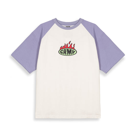 SCRATCHING MEMORIES OVERSIZED TEE VIOLET