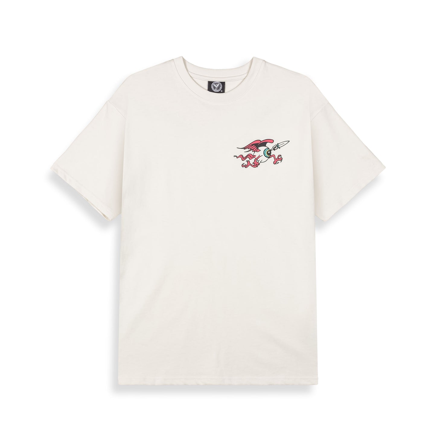 PEACE WITHIN THE WATCHING EYEZ REGULAR TEE OFF WHITE