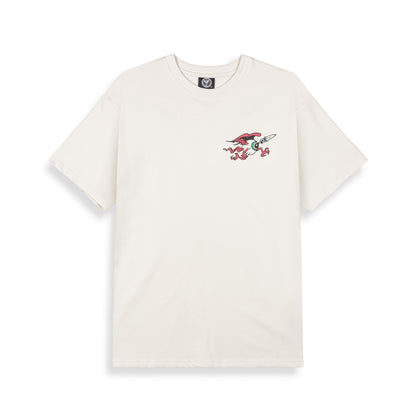 PEACE WITHIN THE WATCHING EYEZ REGULAR TEE OFF WHITE
