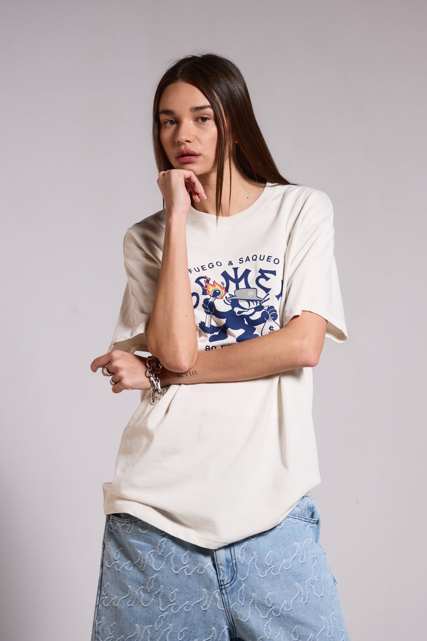 SWEET SCIENCE THE GRIMEY MATCHES REGULAR TEE OFF WHITE