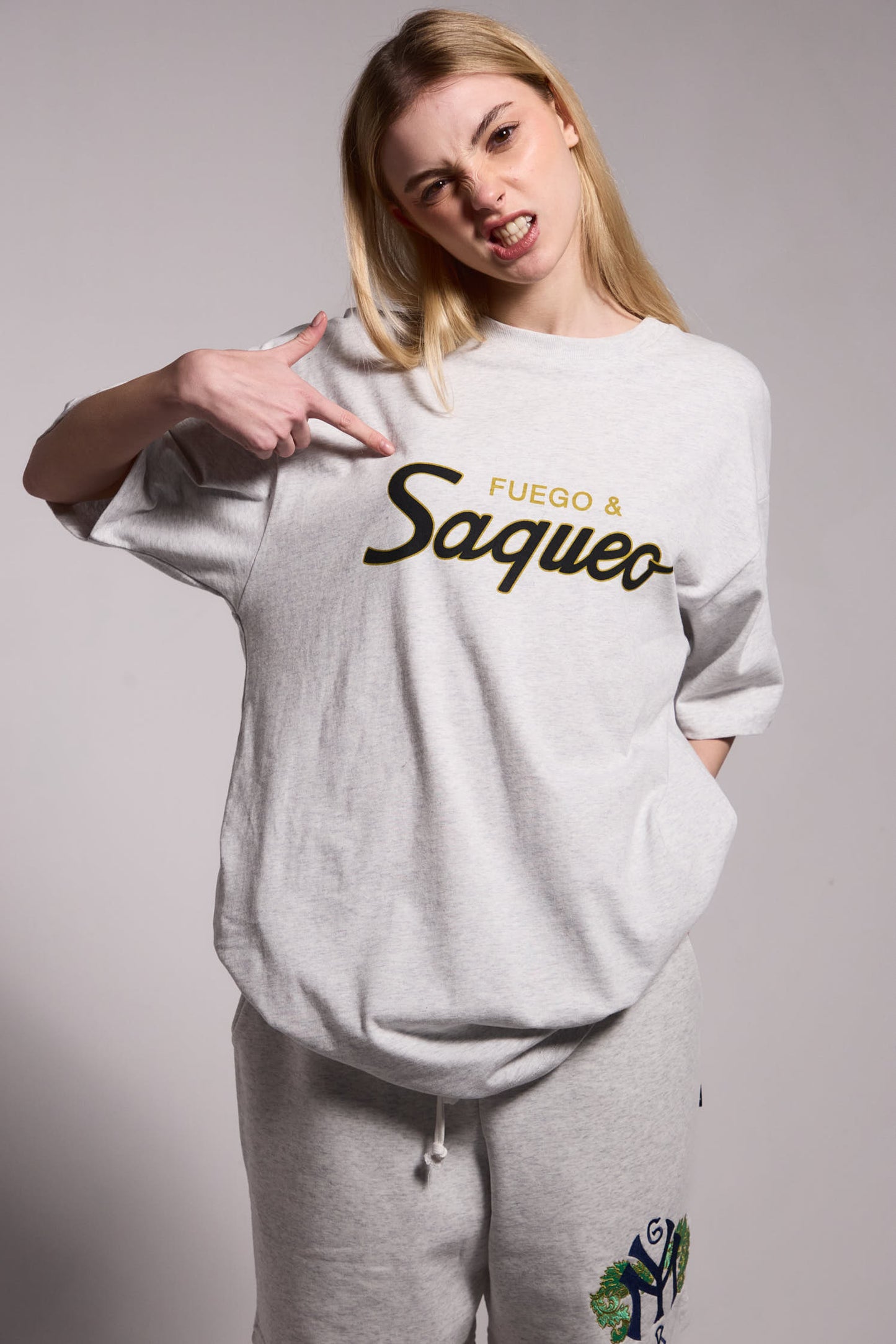SWEET SCIENCE THE LOOTED REGULAR TEE SPORT GREY