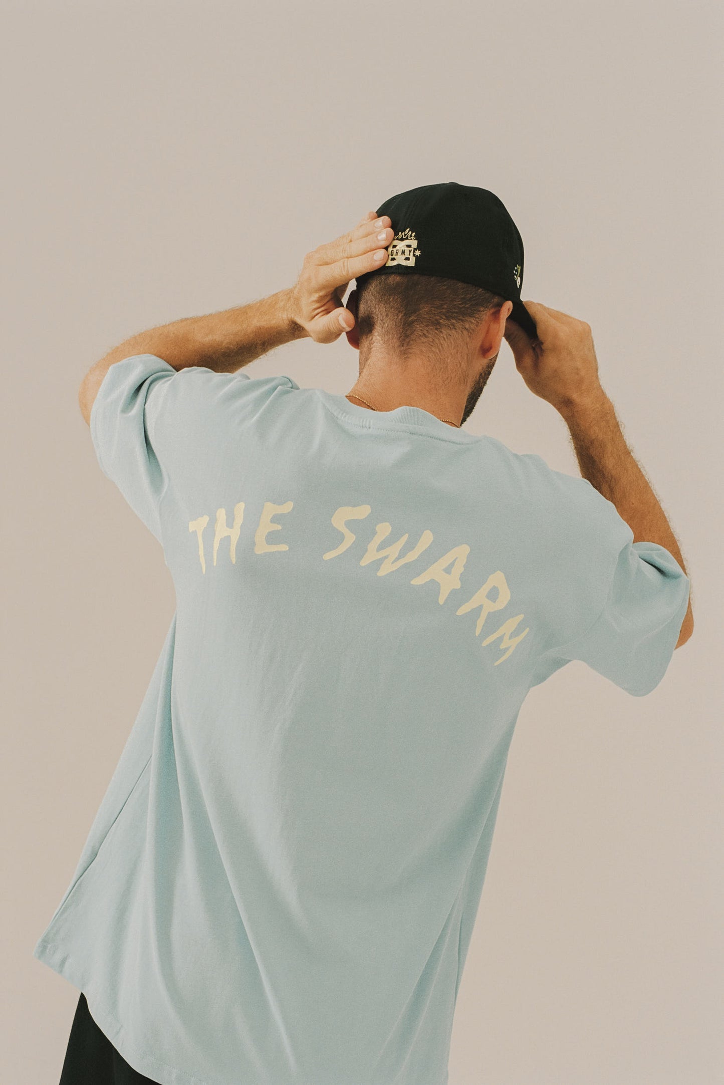 THE SWARM DC SHOES X GRIMEY REGULAR TEE BLUE