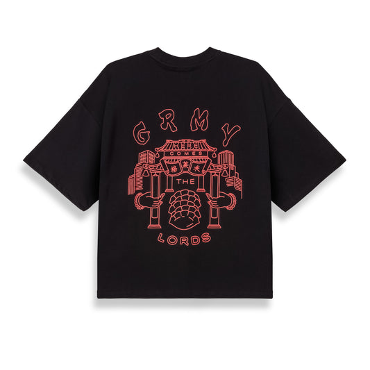 SAMPANS THE LORDS BOXY TEE BLACK