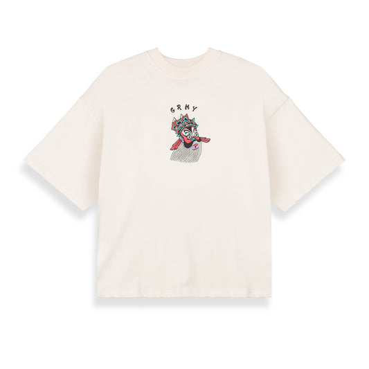 SAMPANS BOXY TEE OFF WHITE