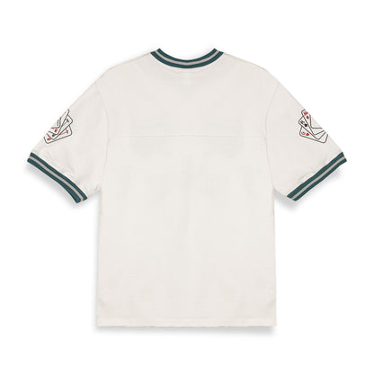 DEEPER V NECK OVERSIZE TEE OFF WHITE