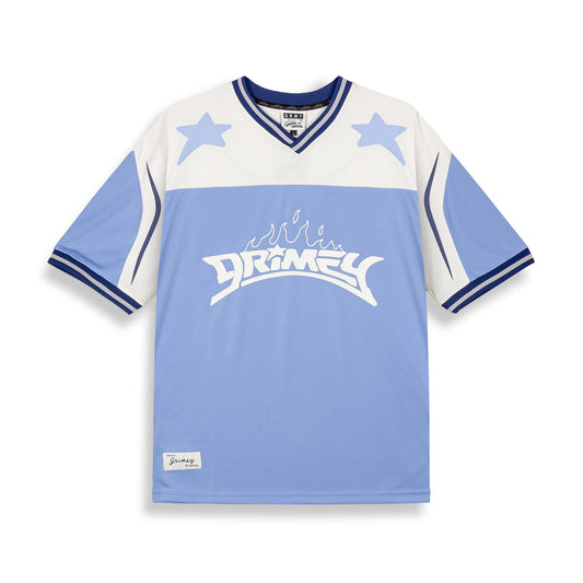 INFAMOUS DEEPER V NECK OVERSIZE TEE LIGHT BLUE